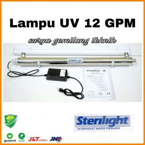 Promo Lampu Uv 12 Gpm Ultraviolet Untuk Ro Ior Diskon 23 Di Seller