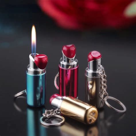 Personality Fun To Play Girls Lipstick Pendant Creative Inflatable Lighter Weed Accessories