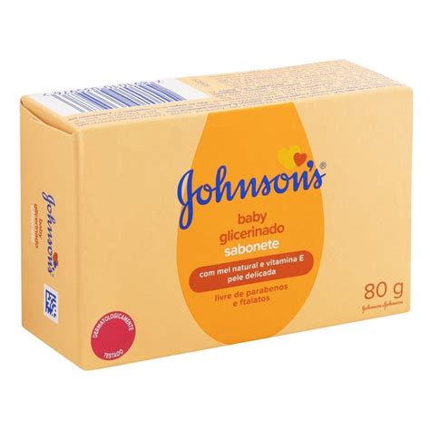 Kit 3 Sabonetes Johnson Johnson Baby Glicerinado Mel E Vitamina E