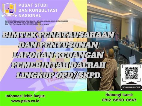 Bimtek Penatausahaan Dan Penyusunan Laporan Keuangan Pemerintah Daerah