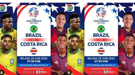 Live Indosiar Gratis Link Streaming Brasil Vs Kosta Rika Copa America