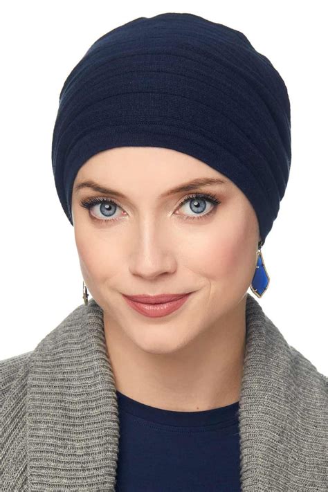 Pure Cotton Ribbed Slouch Beanie Cap Knit Hat