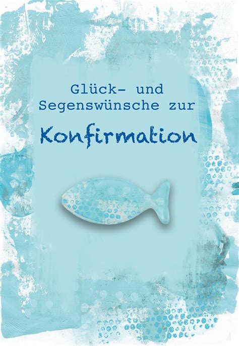 Gl Ckwunschkarte Konfirmation St Kuvert Bibelwort Psalm Fisch Glas Magnet