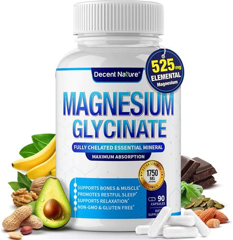 Amazon Magnesium Glycinate Mg Elemental Complex Dv High