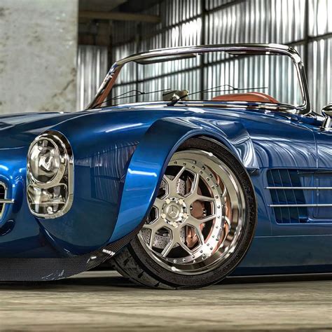 CGI Widebody 1957 Mercedes Benz 300 SL Doesn T Need Gullwing Doors To