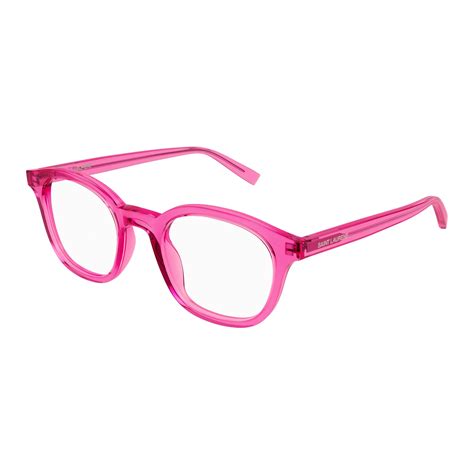 Saint Laurent Uni Sex Sl588 Pink Round Optical Glasses Eyewear Index