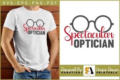 Optometry T Shirt Spectacular Optician Graphic By Sarotiart · Creative