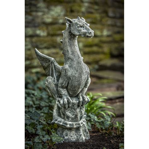 Cast Stone Large Dragon Outdoor Statue | Kinsey Garden Decor