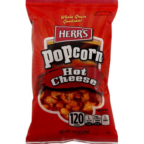 Herr S Popcorn Hot Cheese Flavored Oz Instacart