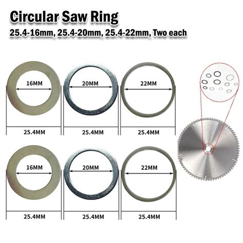 Pcs Circular Saw Blade Adapter Ring Reduction Ring Conversion Ring