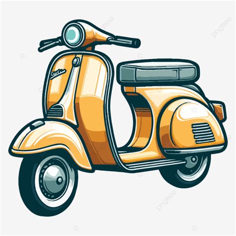 Retro Vespa Vector Vespa Vector Vintage Vespa Png And Vector With