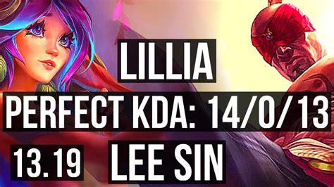 Lillia Vs Lee Jng 14013 Legendary 65 Winrate Euw Master 13