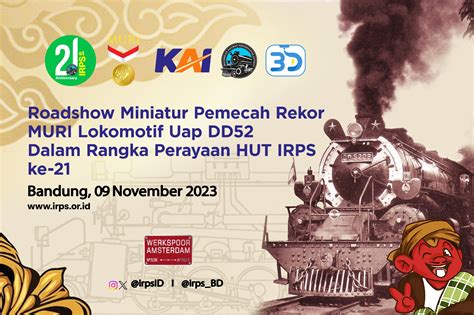 Roadshow Miniatur Lokomotif Uap Dd Di Bandung Akan Segera Dimulai