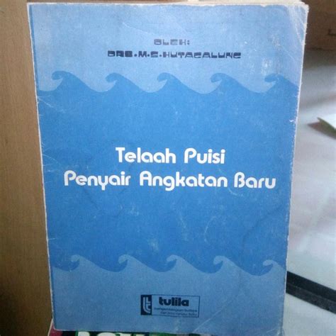 Jual Buku Original Telaah Puisi Penyair Angkatan Baru Di Lapak Toko