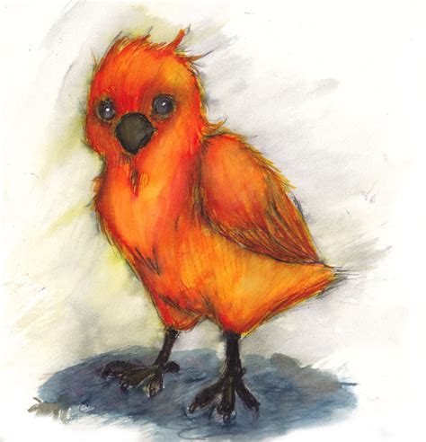 Baby Phoenix by Kikisaur on DeviantArt