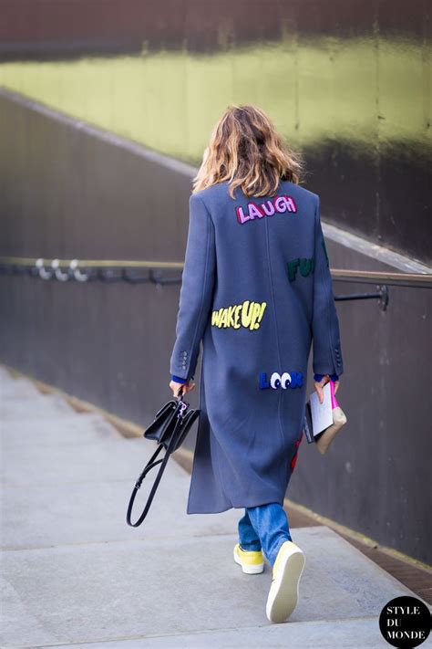 London Fashion Week Fw Street Style Mira Mikati Style Du Monde