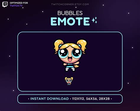 Bubbles Twitch Emote The Powerpuff Girls Emote For Twitch Emote