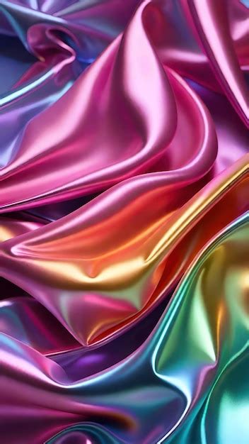 Premium Photo A Rainbow Colored Fabric With A Rainbow Pattern