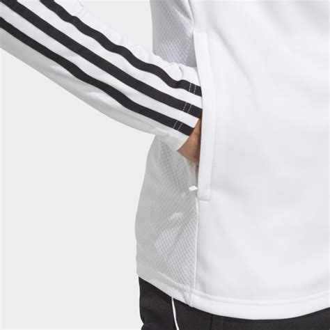 Men Tiro21 Track Jacket Black And White Footzone Soccer Track Jackets