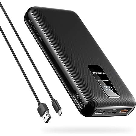 Topk Batterie Externe Mah Usb C W Pd Et Qc Charge Rapide