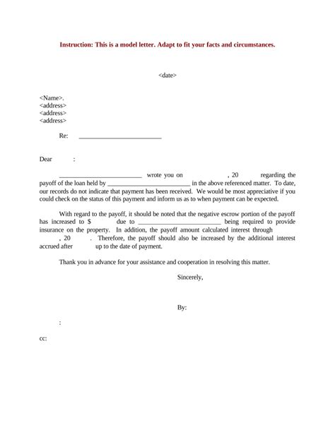 Sample Loan Payoff Letter Doc Template Pdffiller