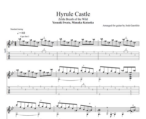 Zelda Breath Of The Wild Hyrule Castle Guitar Tabs — Josh Guitarofolo