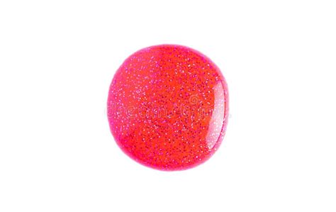 Deep Glitter Pink Swatch of Lip Gloss, Cosmetic Product or Paint, Macro ...