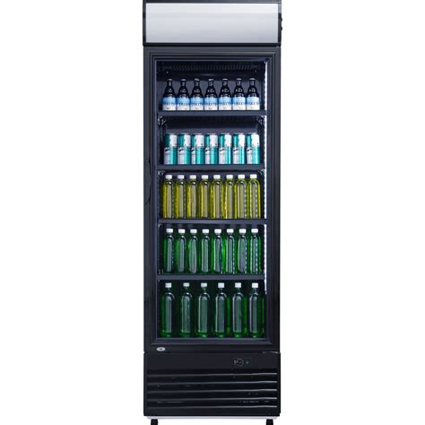 Commercial Drink Cooler Upright 332 Litres Static Cooling Hinged Glass