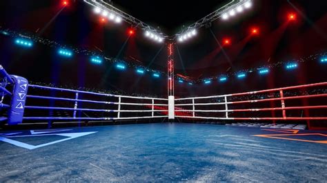 Premium Photo | Empty boxing arena waiting new round d render illustration