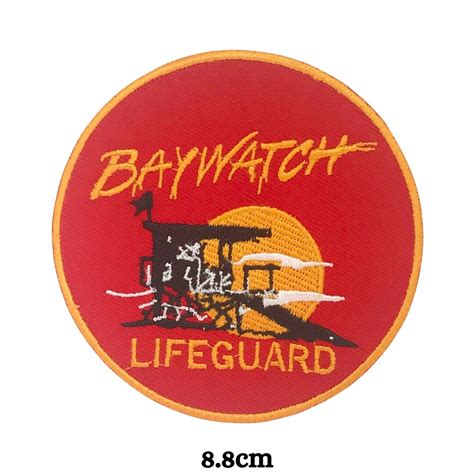 BAYWATCH Swimsuit Lifeguard Embroidery Patch Iron on Sew on Badges ...