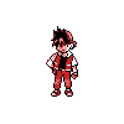 Pokemon Trainer Red Sprite Sheet