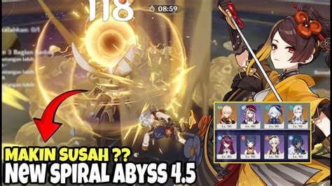 Ngeri Line Up Monster Barunya New Spiral Abyss Genshin Impact 4 5