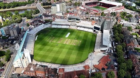 Drone Footage Of Trent Bridge Cricket Ground Ahead Of England V West Indies Test Match Youtube