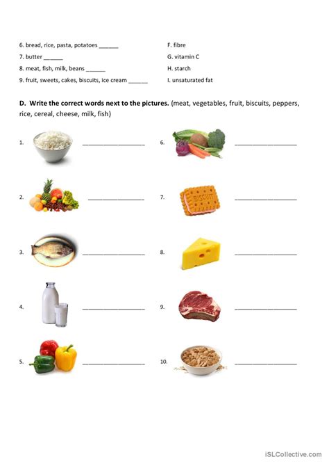 Nutrition Nutrients Mind Map An English Esl Worksheets Pdf And Doc