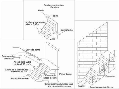 Detalle Constructivo De Escalera En Autocad Cad Kb Bibliocad