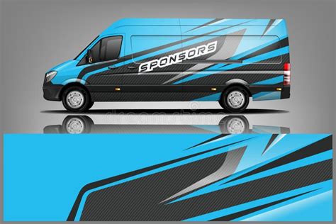 Van Wrap Livery Design Ready Print Wrap Design For Van Vector Stock