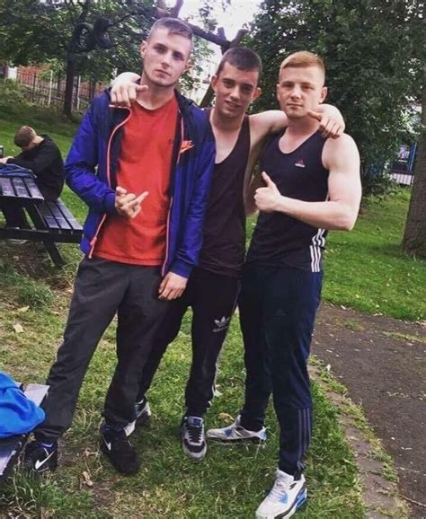 Uk Chav Scally Lad Into Tight Leather Gloves Meets — Fit As Fuck Lads Middle Defo