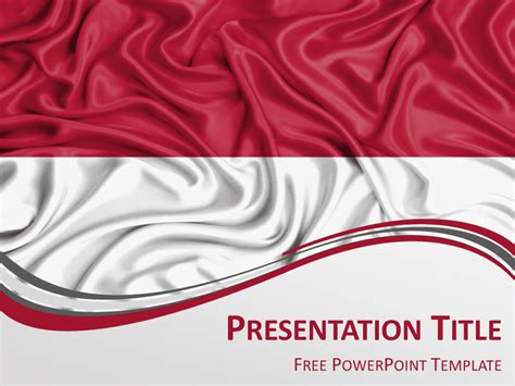 Indonesia Flag Powerpoint Template