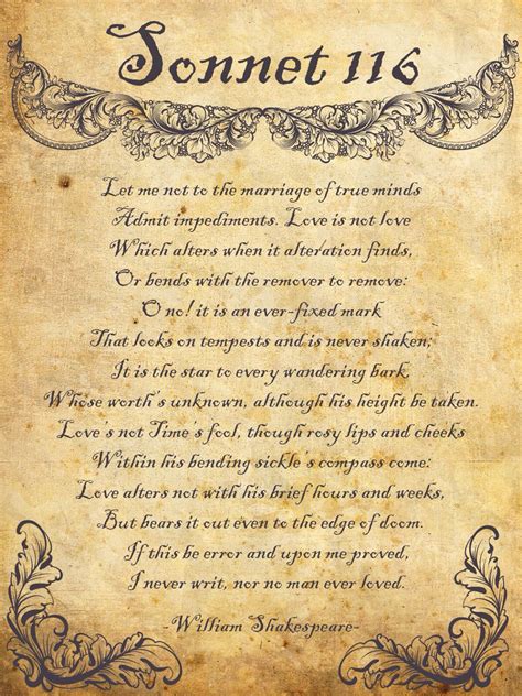 Sonnet 116 Sonnet 116 Sonnets Shakespeare