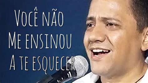 Você Não Me Ensinou a Te Esquecer Fernando Mendes YouTube