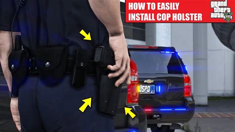 How To Install Cop Holster Holster Animation Lspdfr Youtube