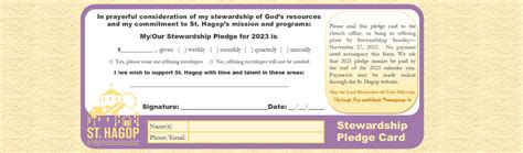 Stewardship Pledgecard 2023 Bckrnd St Hagop Armenian Church