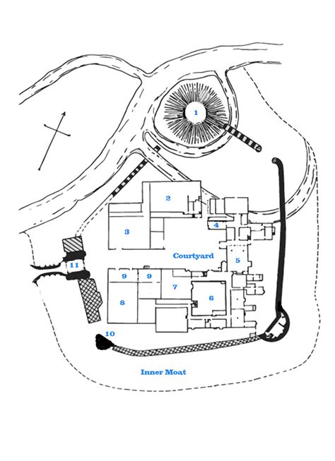 Great Castles Hertford Castle Floor Plan