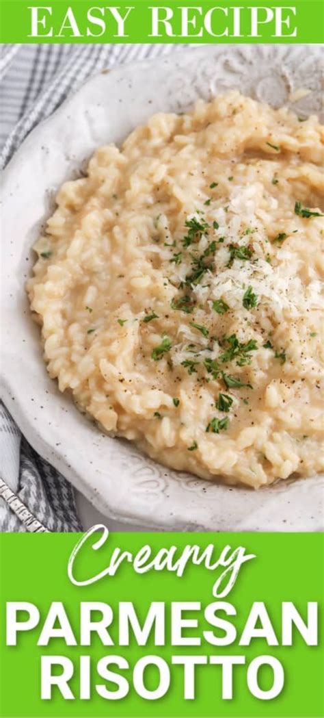 Parmesan Risotto Is A Creamy And Flavorful Side Dish Made With Arborio