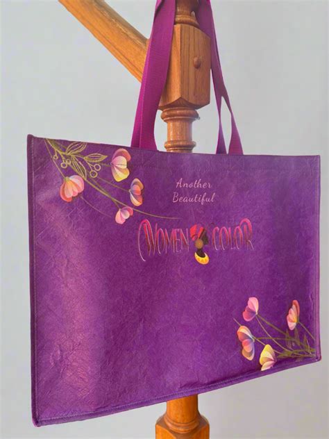 Women Of Color Purple Tote Bag Womenofcolorstudybible