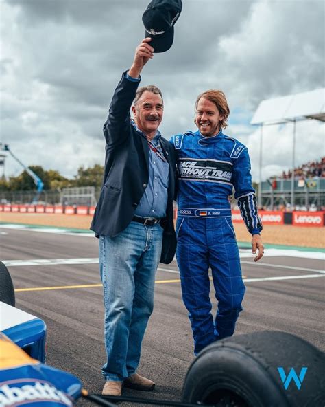 Sebastian Vettel And Nigel Mansell Silverstone 2022 Formel 1