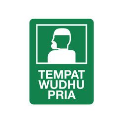 Jual Rambu Masjid Tempat Wudhu Pria Wanita Akrilik Acrylic Kota