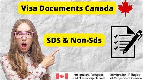 List Of Documents Required For Student Visa Canada Sds Non Sds