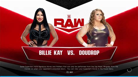 Billie Kay Vs Doudrop Raw Women Champion Final Qualification Match