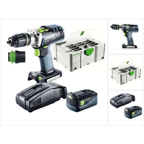 Festool Drc Li Basic Perceuse Visseuse Sans Fil Quadrive Avec